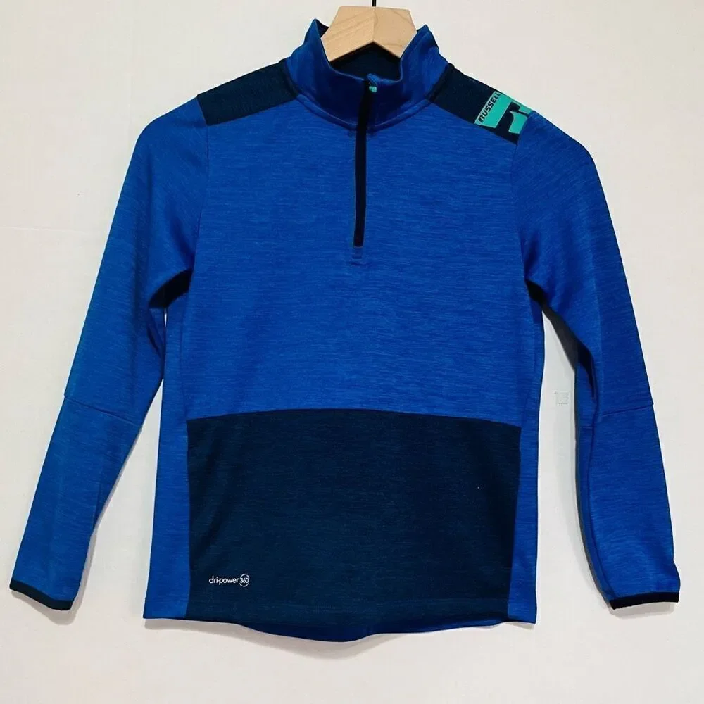 Russell Dri-Power 360 Long Sleeve Shirt   Sz LG (10-12)   EUC